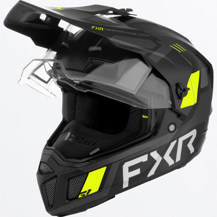 FXR YOUTH CLUTCH X HELMET 2025 - Black/HiVis