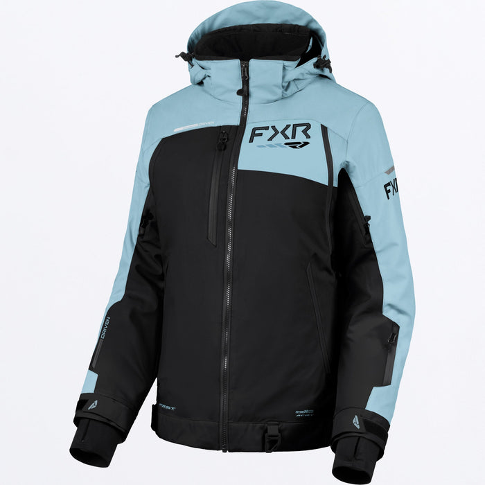 FXR WOMEN'S VELOCITY R-FX 2-IN-1 JACKET in Black/Maui Blue