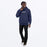 FXR MITERED COTTON PULLOVER HOODIE in Midnight/Grey