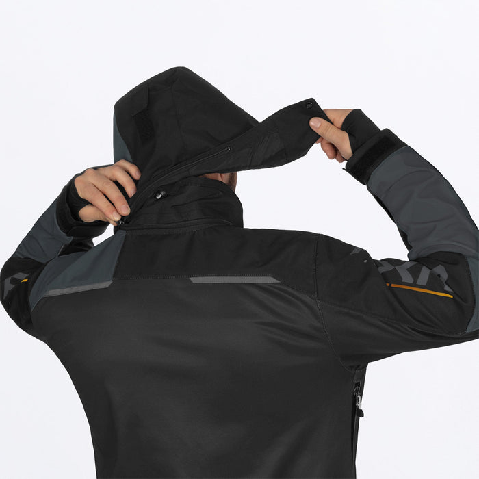 FXR REVO F.A.S.T. Monosuit in Black/Asphalt/Kash