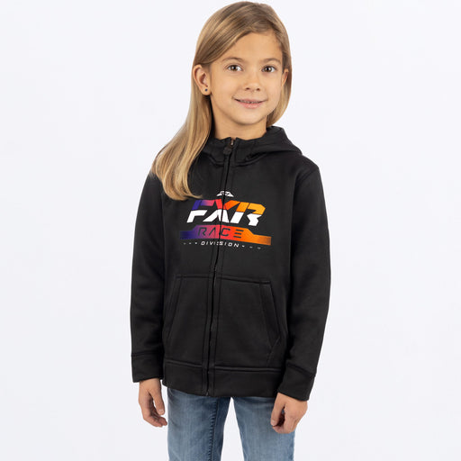 FXR Toddler Race Division Hoodie in Black/Anodized 