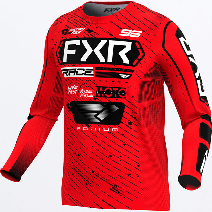 FXR PODIUM JERSEY 2025 in Red/Black