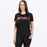 FXR WOMEN'S MITERED PREMIUM T-SHIRT in Black/Dusty Rose
