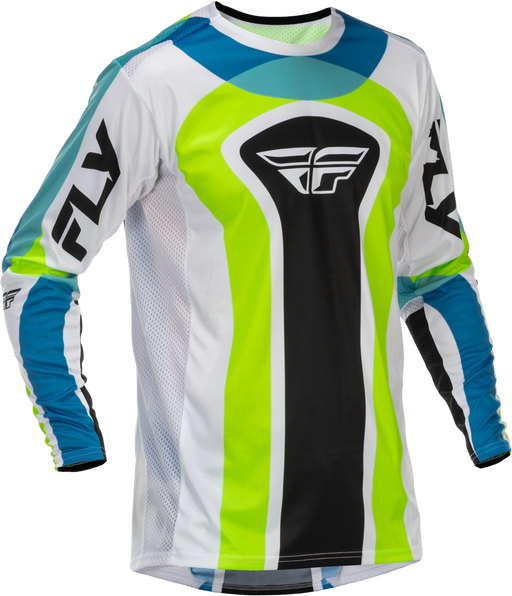 FLY RACING LITE LE CURRENT YOUTH JERSEY 2026 in White/Lime/Black