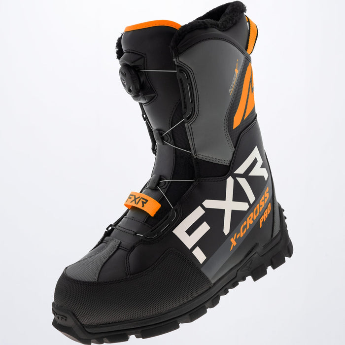 FXR X-Cross Pro BOA Boot in Black/Orange