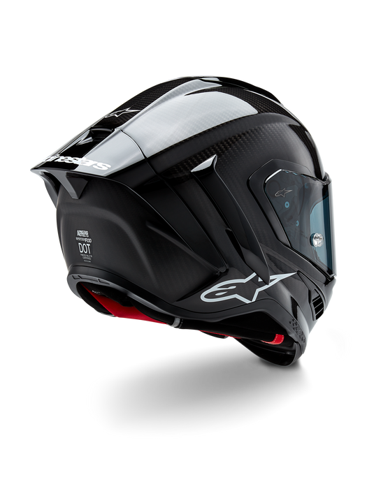 ALPINESTARS SUPERTECH R10 SOLID HELMET 2025 IN BLACK CARBON MATTE AND GLOSSY