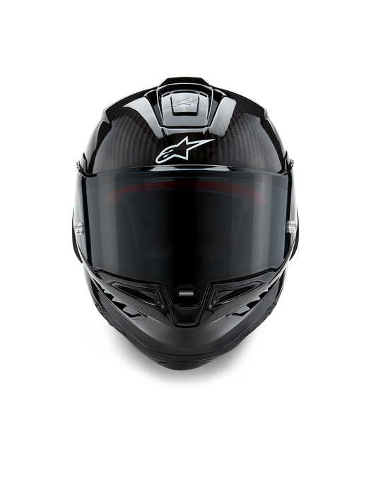 ALPINESTARS SUPERTECH R10 SOLID HELMET 2025 IN BLACK CARBON MATTE AND GLOSSY