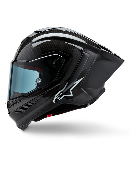 ALPINESTARS SUPERTECH R10 SOLID HELMET 2025 IN BLACK CARBON MATTE AND GLOSSY