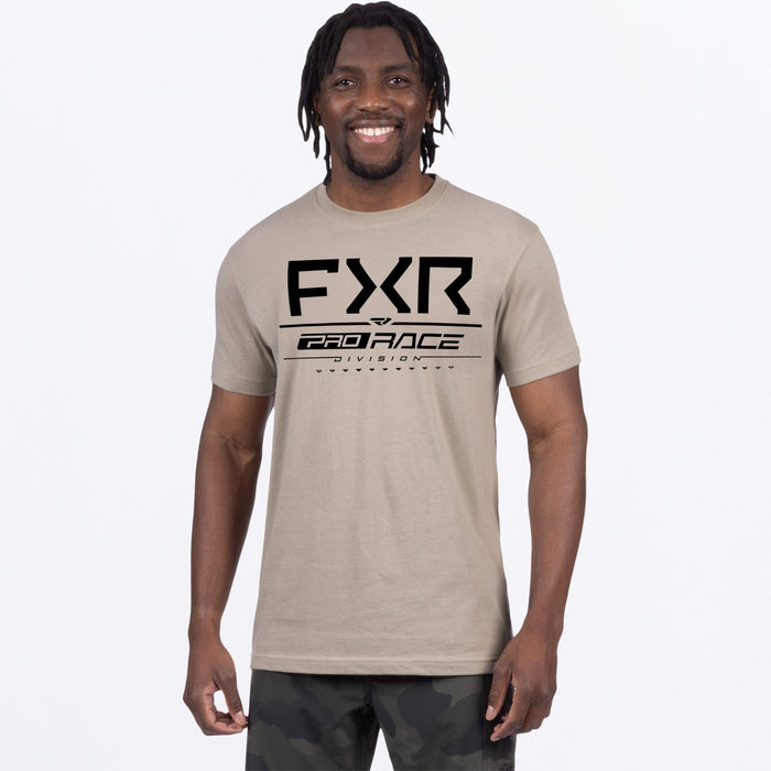FXR RACE DIVISION PREMIUM T-SHIRT 2025 - Stone/Black