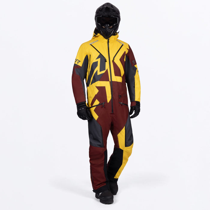 FXR COLD CROSS CX LITE MONOSUITS LITE  2026 - Yellow/Oxblood