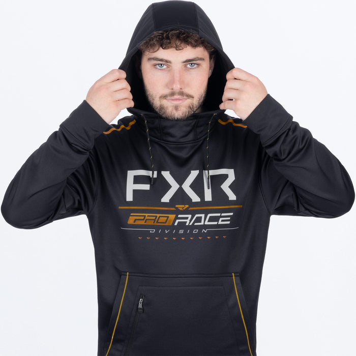 FXR RACE DIVISION TECH PULLOVER HOODIE 2025 - Black/Kash
