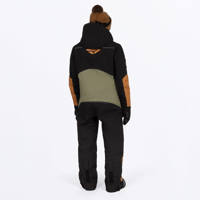 FXR Youth Vertical Monosuit in Moss/Umber/Stone