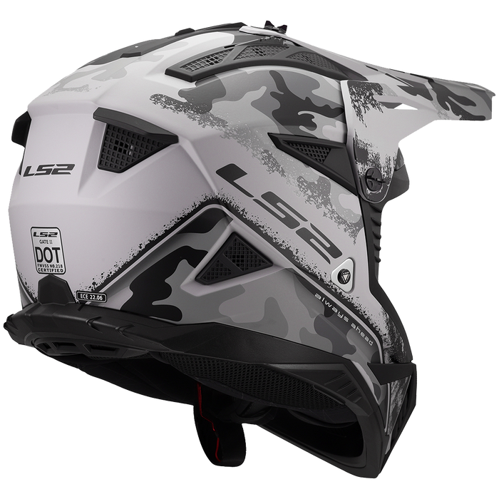 LS2 GATE II CARBINE HELMET 2026 in Tonal Grey/Black