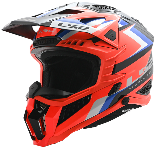 LS2 X-FORCE SPRINT HELMET 2026 in Black/Orange/Blue/White