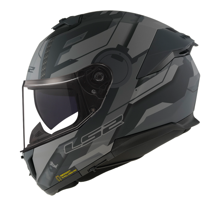 LS2 STREAM II SHADOW HELMET 2026 in Shadow Grey