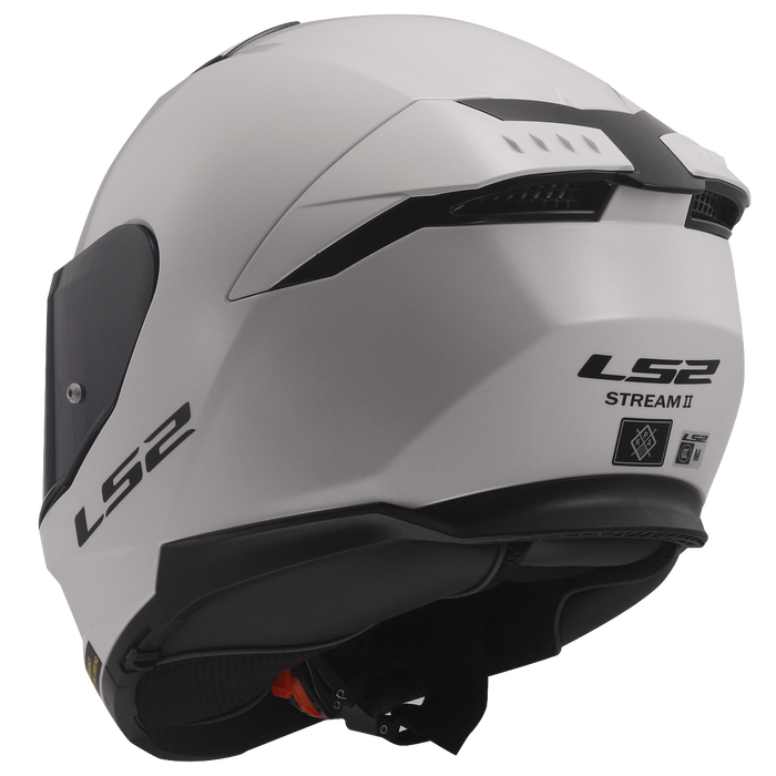 LS2 STREAM II SOLID HELMET 2026 in Glossy White
