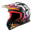 LS2 GATE II WASH HELMET 2026 in White/Orange/Purple