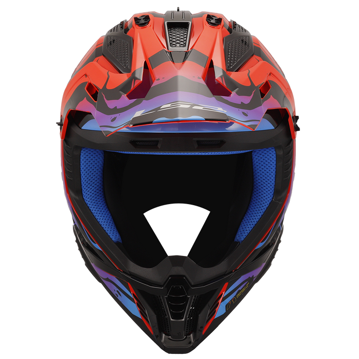 LS2 GATE II WASH HELMET 2026 in  Red/Blue/Purple