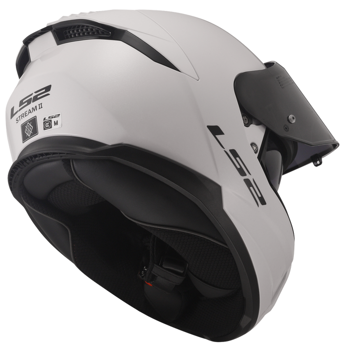 LS2 STREAM II SOLID HELMET 2026 in Glossy White