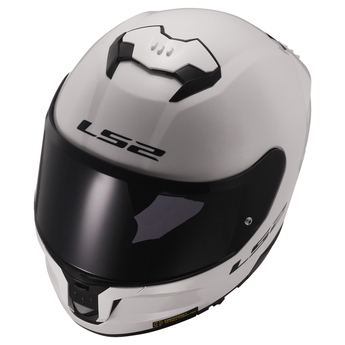 LS2 STREAM II SOLID HELMET 2026 in Glossy White