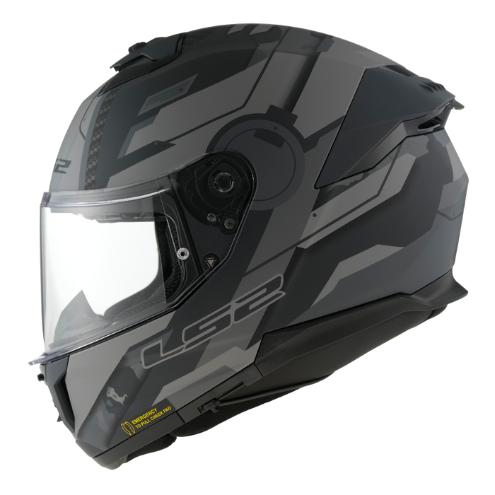 LS2 STREAM II SHADOW HELMET 2026 in Shadow Grey