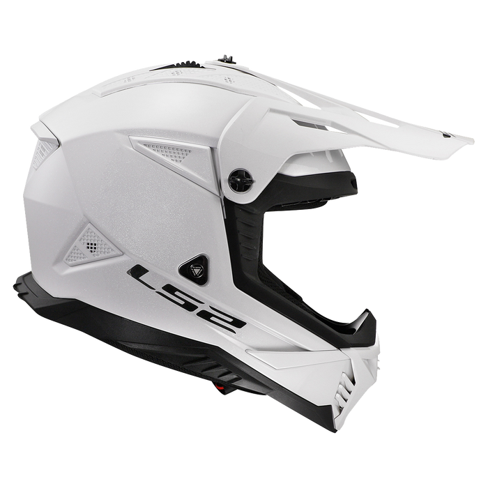 LS2 GATE II SOLID HELMET 2026 in Glossy White