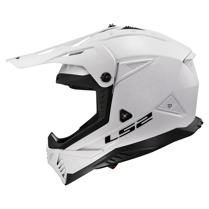 LS2 GATE II SOLID HELMET 2026 in Glossy White