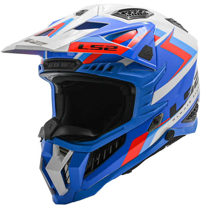 LS2 X-FORCE SPRINT HELMET 2026 in White/Blue/Red