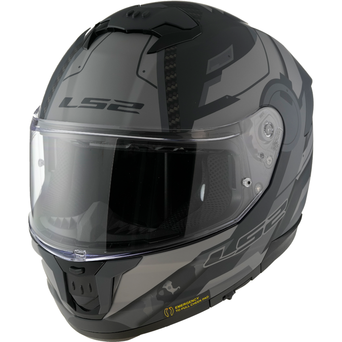 LS2 STREAM II SHADOW HELMET 2026 in Shadow Grey