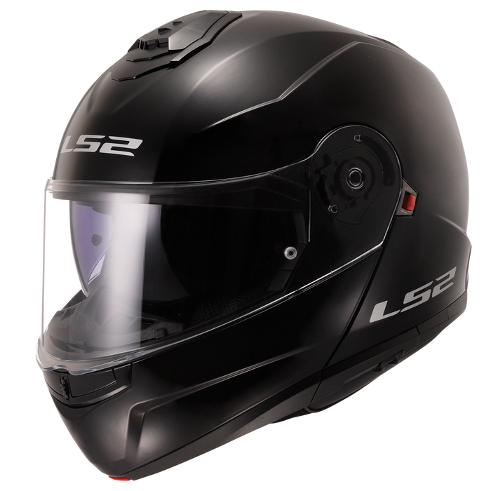 LS2 STROBE II SOLID HELMET 2026 in Glossy Black