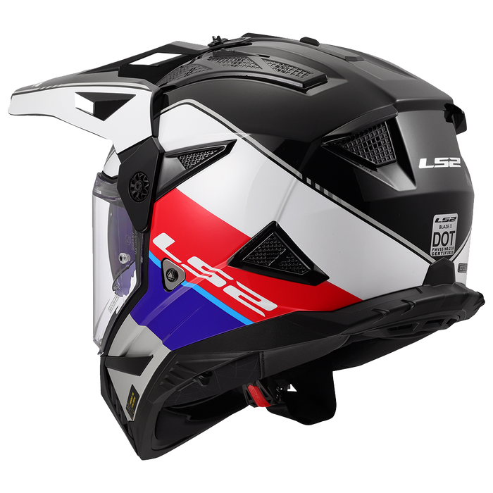 LS2 BLAZE II RALLY HELMET 2026 in Red/white/blue