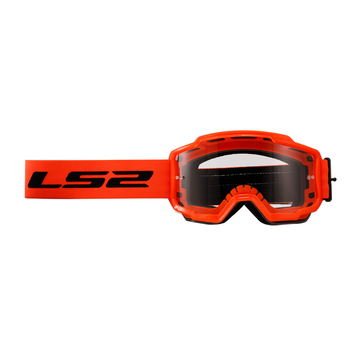 LS2 CHARGER GOGGLES 2026 in Orange - Clear