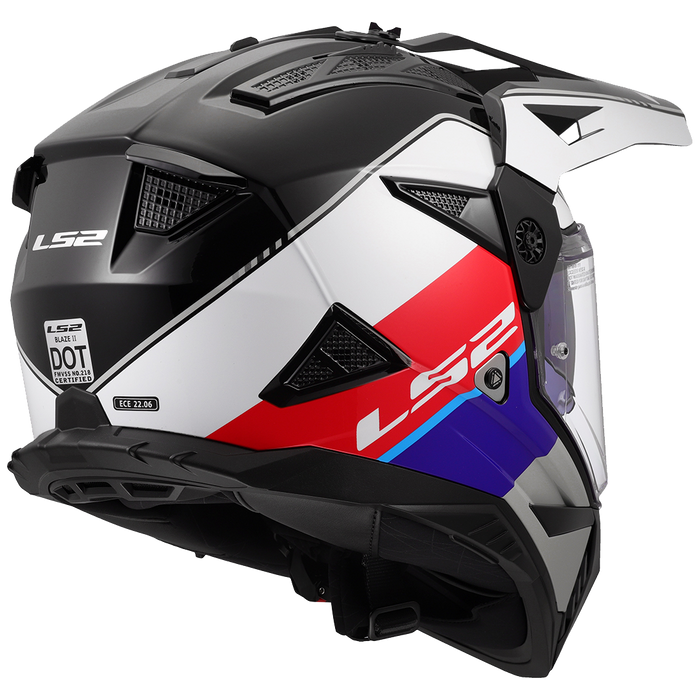 LS2 BLAZE II RALLY HELMET 2026 in Red/white/blue