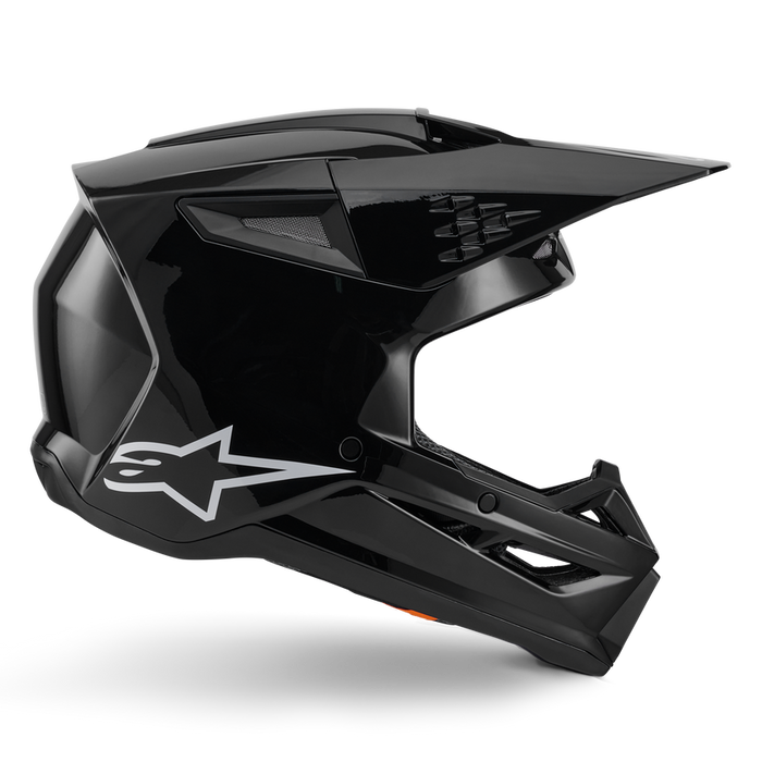 ALPINESTARS SM3 SUPERTECH SOLID HELMET 2026 in Black Glossy
