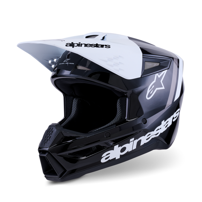 ALPINESTARS SM3 SUPERTECH RADIUM HELMET 2026 in Black/White/Gray