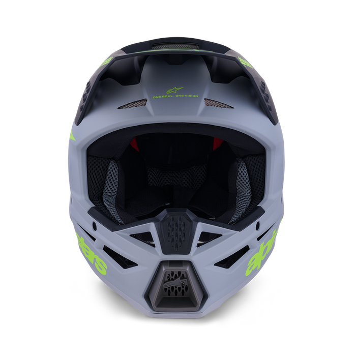 ALPINESTARS SM3 SUPERTECH RADIUM HELMET 2026 in Gray/Black/Fluo Yellow