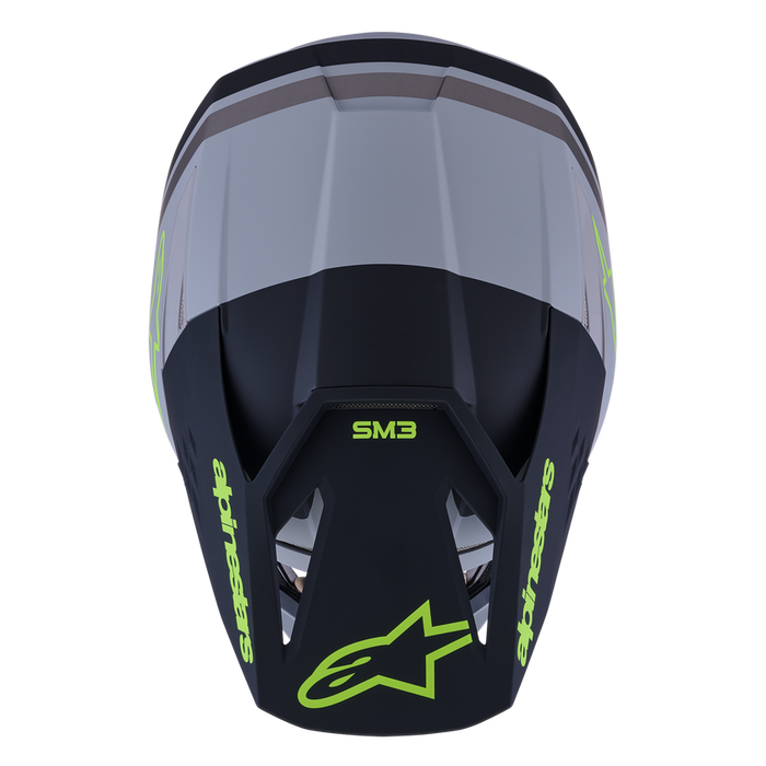 ALPINESTARS SM3 SUPERTECH RADIUM HELMET 2026 in Gray/Black/Fluo Yellow