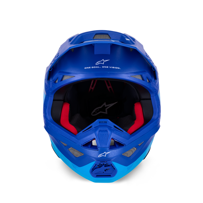 ALPINESTARS Supertech M10 Flood Helmet in Blue/Black Carbon