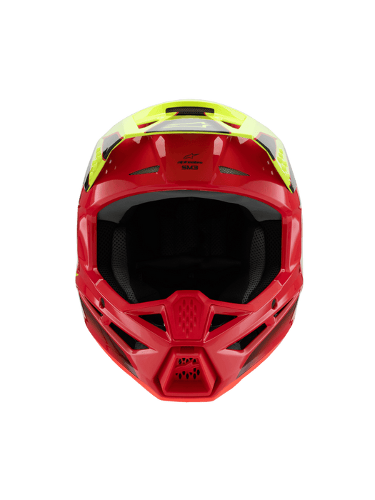 ALPINESTARS SM-3 Fray Youtth Helmet 2025 in Gloss Red/Fluo Yellow/Black