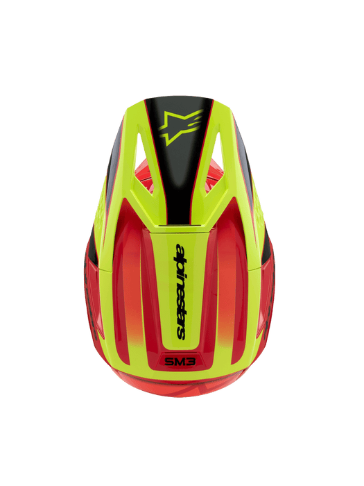 ALPINESTARS SM-3 Fray Youtth Helmet 2025 in Gloss Red/Fluo Yellow/Black