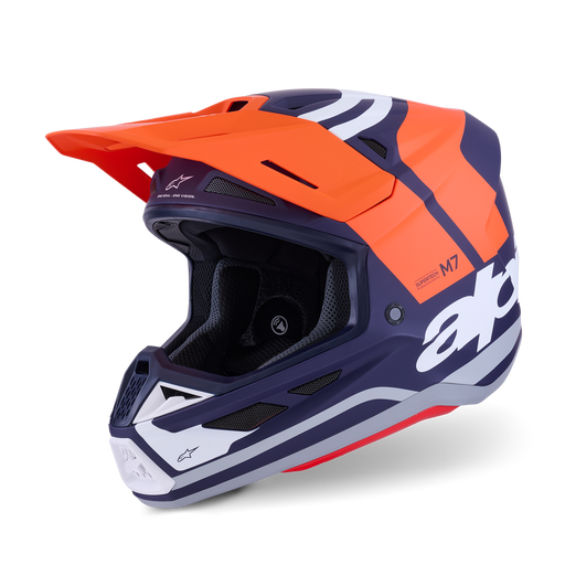ALPINESTARS S-M7 CORE HELMET 2026 in Orange/Blue