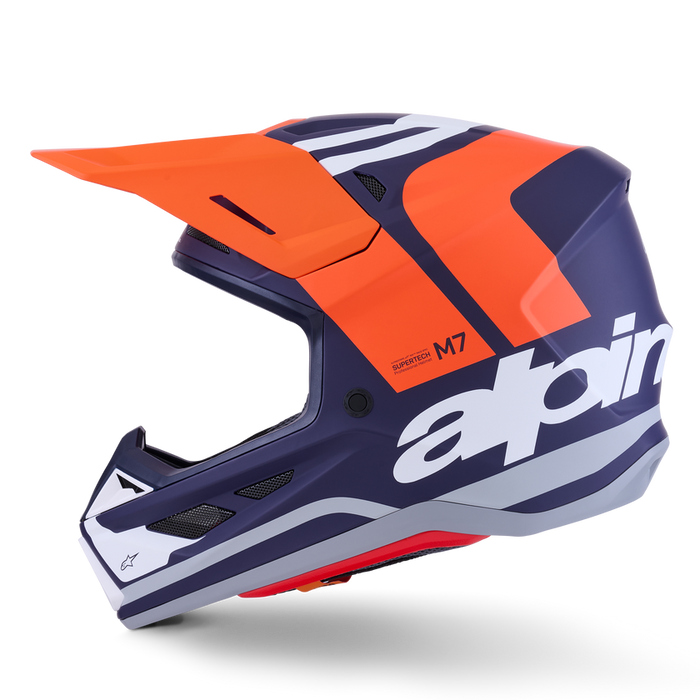 ALPINESTARS S-M7 CORE HELMET 2026 in Orange/Blue