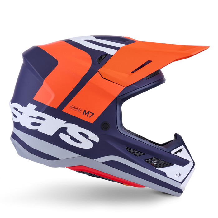 ALPINESTARS S-M7 CORE HELMET 2026 in Orange/Blue