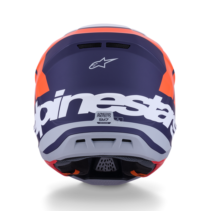 ALPINESTARS S-M7 CORE HELMET 2026 in Orange/Blue