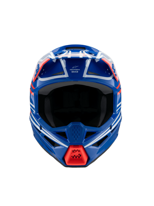 ALPINESTARS SM-3 Wurx Youtth Helmet 2025 in Gloss Blue/Red/White/Black