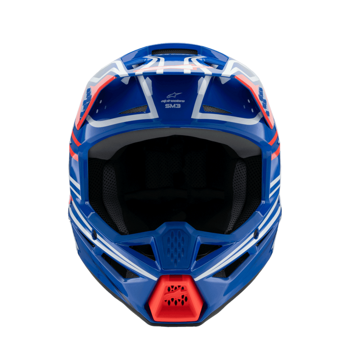 ALPINESTARS SM-3 Wurx Youtth Helmet 2025 in Gloss Blue/Red/White/Black