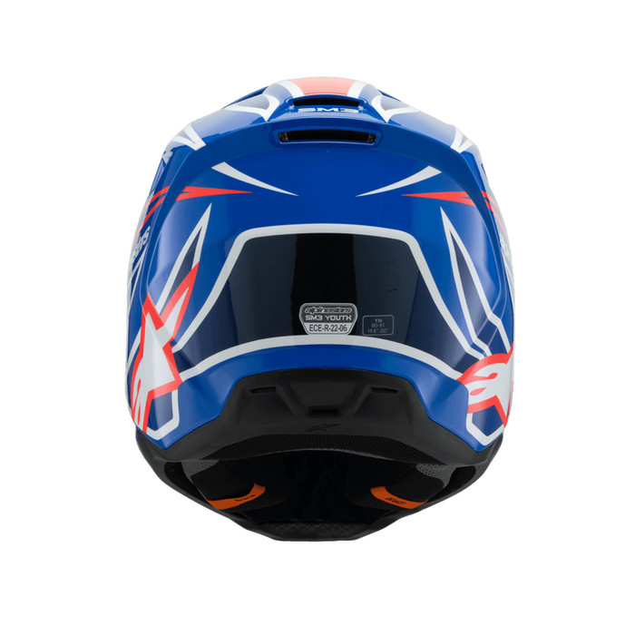 ALPINESTARS SM-3 Wurx Youtth Helmet 2025 in Gloss Blue/Red/White/Black