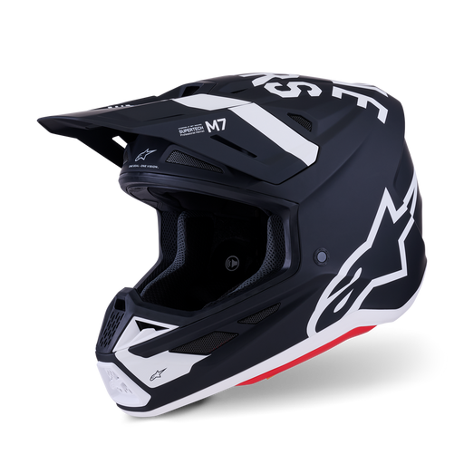 ALPINESTARS S-M7 DASHER HELMET 2026 in Black/White