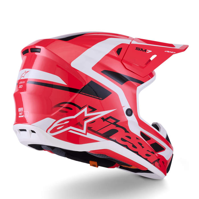 ALPINESTARS S-M7 DEED HELMET 2026 in Red/Black/White