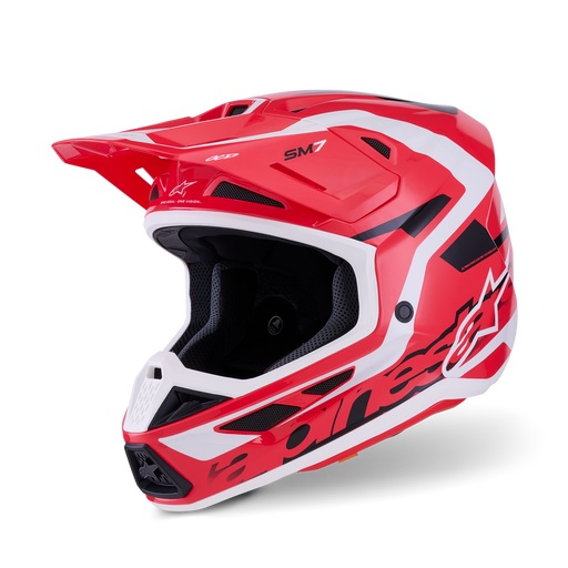 ALPINESTARS S-M7 DEED HELMET 2026 in Red/Black/White